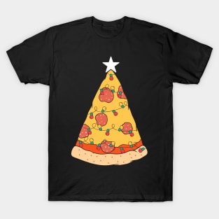 Pizza Christmas Tree T-Shirt